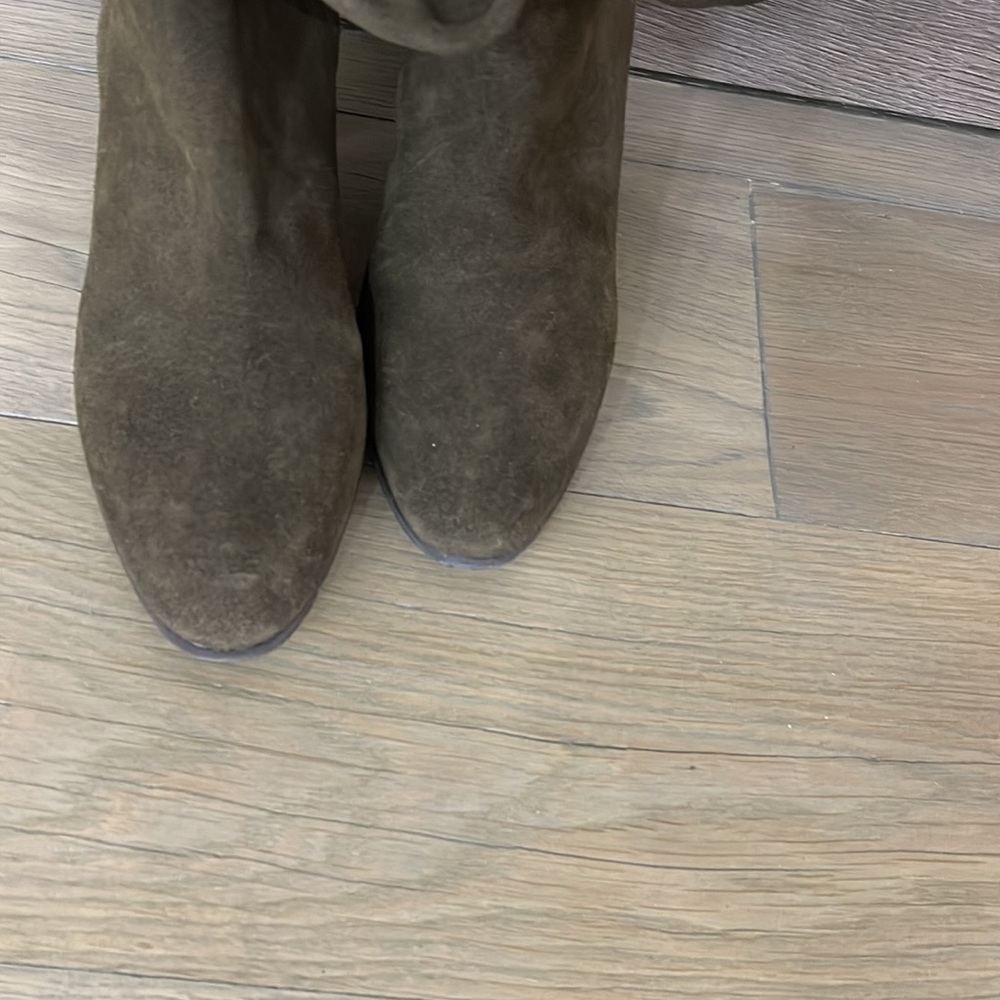 ZARA Leather Heeled Tall Boots - Picture 3 of 4